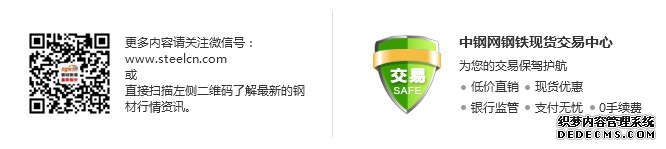  快讯：8日唐山德龙带钢出厂价格涨20元