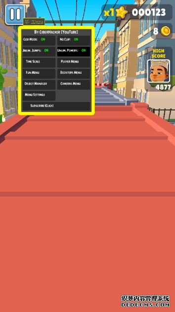 地铁跑酷(subwaysurf)黑客内置菜单可慢放版