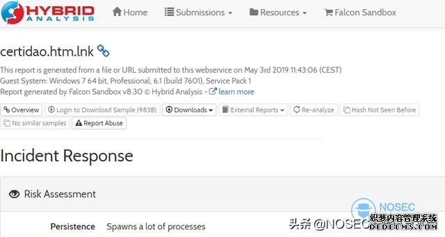 lnk文件扩展名(记一次对恶意LNK文件的分析)(1)