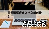 王者荣耀速击之枪之前叫什么（王者荣耀有枪的英雄叫什么）