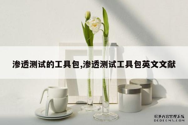 渗透测试的工具包,渗透测试工具包英文文献 渗透测试的工具包,渗透测试工具包英文文献