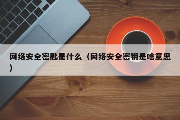 网络安全密匙是什么（网络安全密钥是啥意思）
