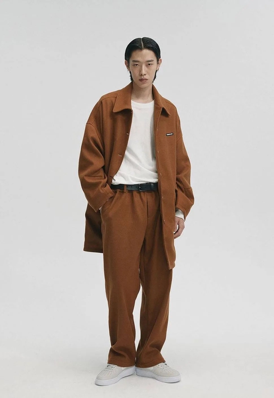 BUIISHITLAB 复古单排扣毛呢大衣