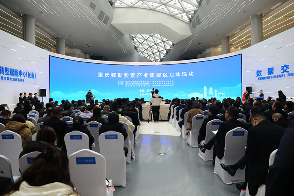 重庆数据要素产业集聚区启动活动现场。长寿区委宣传部供图
