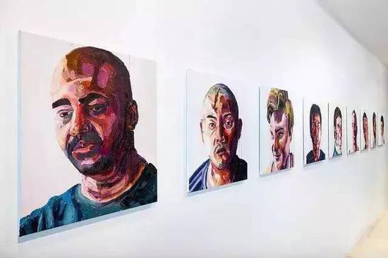 巴厘9人贩毒组成员的肖像画